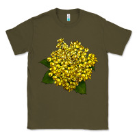 Army Green Oregon Grape Flower Illustrations Classic Tee - LillyAllenDesigns