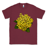 Burgundy Oregon Grape Flower Illustrations Classic Tee - LillyAllenDesigns