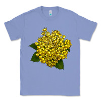 Colony Blue Oregon Grape Flower Illustrations Classic Tee - LillyAllenDesigns