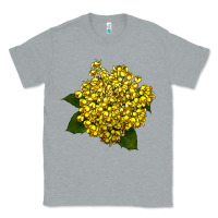 Heather Grey Oregon Grape Flower Illustrations Classic Tee - LillyAllenDesigns