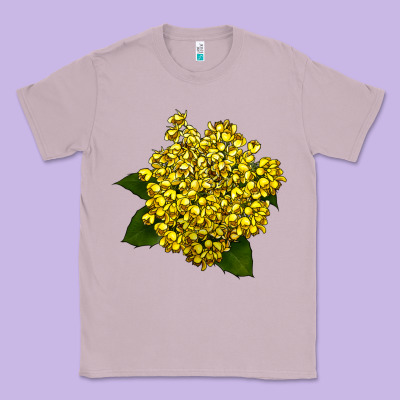 Oregon Grape Flower Illustrations Classic Tee Designed By Lillyallendesigns
