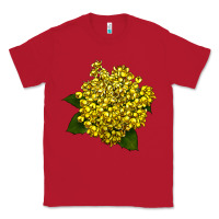 Red Oregon Grape Flower Illustrations Classic Tee - LillyAllenDesigns