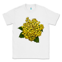 White Oregon Grape Flower Illustrations Classic Tee - LillyAllenDesigns
