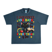 Midnight Navy i survived 100 days it's fine i'm fine Urban Heavy Tee - Artiststas