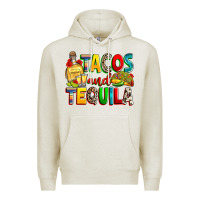 Oatmeal Heather tacos and tequila Premium Hoodie - RanaPortraitStore
