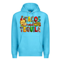 Ocean Blue tacos and tequila Premium Hoodie - RanaPortraitStore