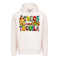 Pale Pink tacos and tequila Premium Hoodie - RanaPortraitStore