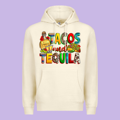 Tacos And Tequila Premium Hoodie Designed By Ranaportraitstore