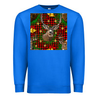 True Royal christmas deer and bell seamless pattern Premium Sweatshirt - BundleAndBundleShop