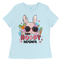Baby Blue one hoppy mama Ladies Tee - MaliasSmallBusiness