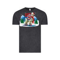 Vintage Black fleece navidad alpaca mountains Vintage Tee - LillyAllenDesigns