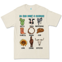 So God Made A Cowboy Premium Tee | Teevron