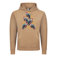 Vintage Coffee Christmas Tree With Manatee Vintage Hoodie - LillyAllenDesigns
