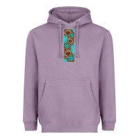 Lavender american football with leopard pen wraps Heavyweight Hoodie - BundleAndBundleShop