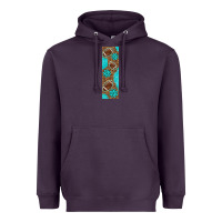 Plum american football with leopard pen wraps Heavyweight Hoodie - BundleAndBundleShop