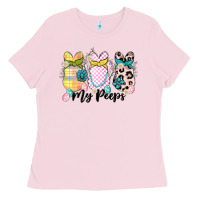 Bubblegum Pink my peeps Ladies Tee - MaliasSmallBusiness