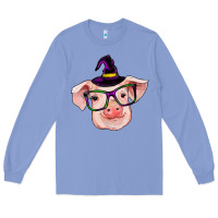 Colony Blue pig with halloween Long Sleeve Tee - RanaPortraitStore