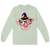 Matcha pig with halloween Long Sleeve Tee - RanaPortraitStore