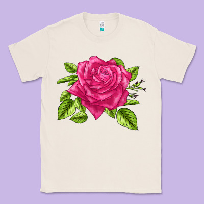 Perfume Delight Rose Classic Tee Designed By Lillyallendesigns