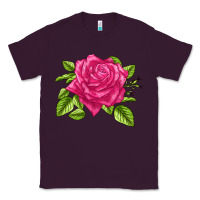 Plum Perfume Delight Rose Classic Tee - LillyAllenDesigns