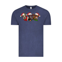 Vintage Denim christmas heifers Vintage Tee - LillyAllenDesigns