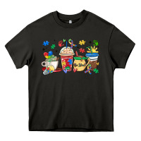 Asphalt autism awareness day coffee cups Heavy Core Tee - MaliasSmallBusiness