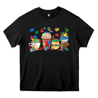 Black autism awareness day coffee cups Heavy Core Tee - MaliasSmallBusiness