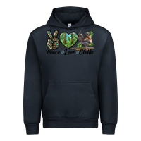 Navy Peace Love Sloths Urban Hoodie - LillyAllenDesigns