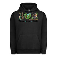 Pigment Black Peace Love Sloths Urban Hoodie - LillyAllenDesigns