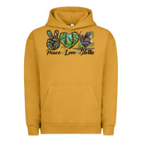 Pigment Peanut Butter Peace Love Sloths Urban Hoodie - LillyAllenDesigns