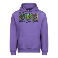 Tulip Peace Love Sloths Urban Hoodie - LillyAllenDesigns