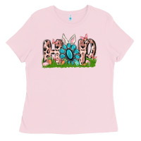 Bubblegum Pink hop rabbit Ladies Tee - MaliasSmallBusiness