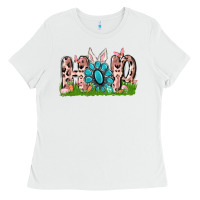 White hop rabbit Ladies Tee - MaliasSmallBusiness