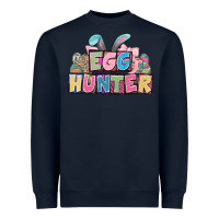 Navy Egg hunter plate letters Easter Day Heavyweight Sweatshirt - HowdyJamesFarm