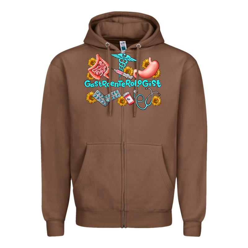 Gastroenterologist Olivia Zipper Hoodie by OliviaCreatesArt | Teevron