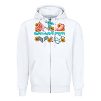 White gastroenterologist olivia Zipper Hoodie - OliviaCreatesArt