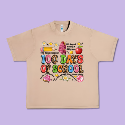 100 Days Of School Urban Heavy Tee Designed By Artiststas