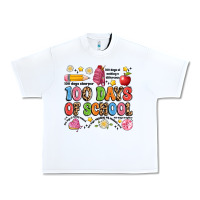 White 100 days of school Urban Heavy Tee - Artiststas