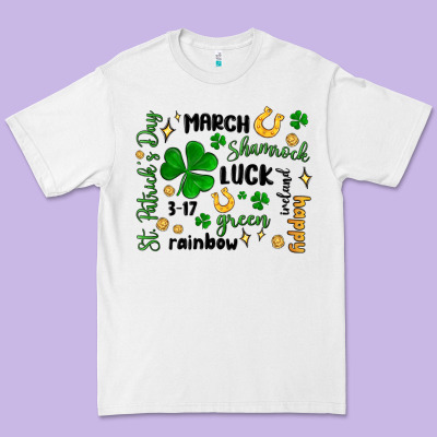 St. Patricks Day Doodle Premium Tee Designed By Maliassmallbusiness