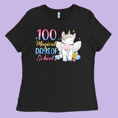 100 Magical Days Of School Ladies Tee Designed By Maliassmallbusiness