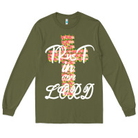 Army Green Trust In The Lord Long Sleeve Tee - Bettercallsaul
