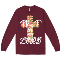 Burgundy Trust In The Lord Long Sleeve Tee - Bettercallsaul