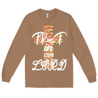 Toasted Coconut Trust In The Lord Long Sleeve Tee - Bettercallsaul