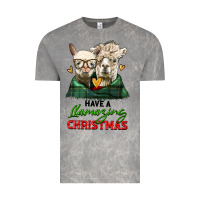 Cloud Rock have a llamazing christmas alpaca head Vintage Tee - LillyAllenDesigns