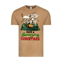 Vintage Camel have a llamazing christmas alpaca head Vintage Tee - LillyAllenDesigns