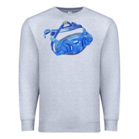 Heather Grey Chin Guard Fa Element 1 Premium Sweatshirt - FaDigitalArtStudio