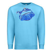 Ocean Blue Chin Guard Fa Element 1 Premium Sweatshirt - FaDigitalArtStudio