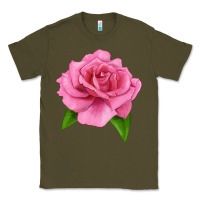 Army Green Perfume Delight Rose Classic Tee - LillyAllenDesigns