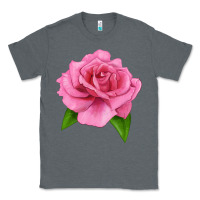 Charcoal Heather Perfume Delight Rose Classic Tee - LillyAllenDesigns