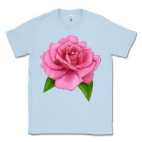 Dusty Blue Perfume Delight Rose Classic Tee - LillyAllenDesigns